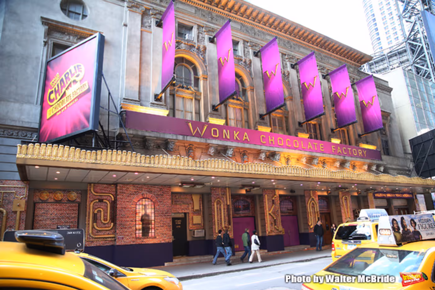 Up on the Marquee: The Lunt-Fontanne Gets Wonkafied for CHARLIE AND THE CHOCOLATE FACTORY! Image