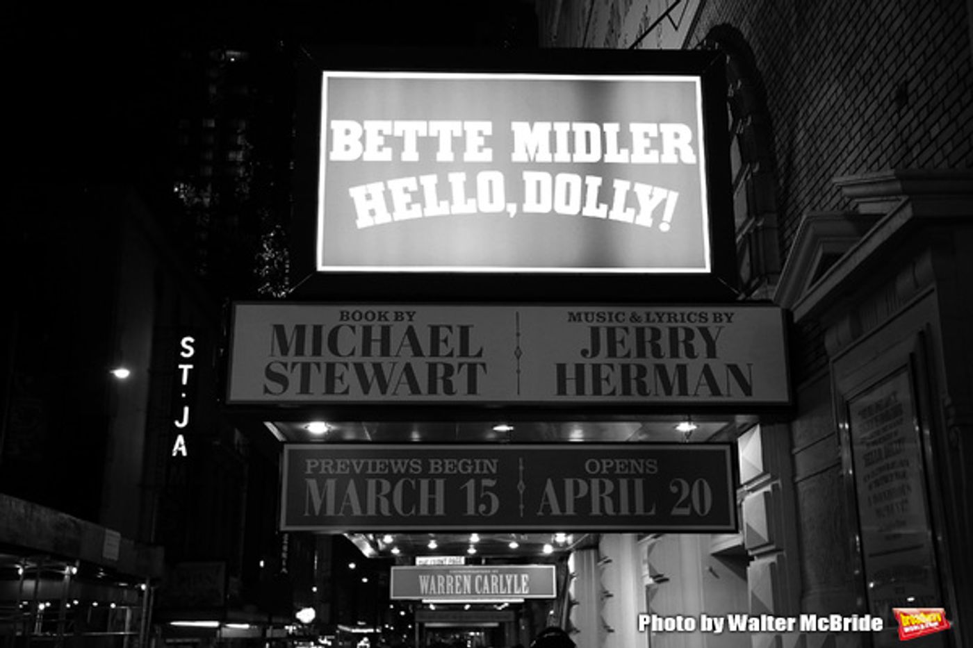 Up on the Marquee: HELLO, DOLLY!, Starring Bette Midler! Up on the Marquee: HELLO, DOLLY!, Starring Bette Midler! Image