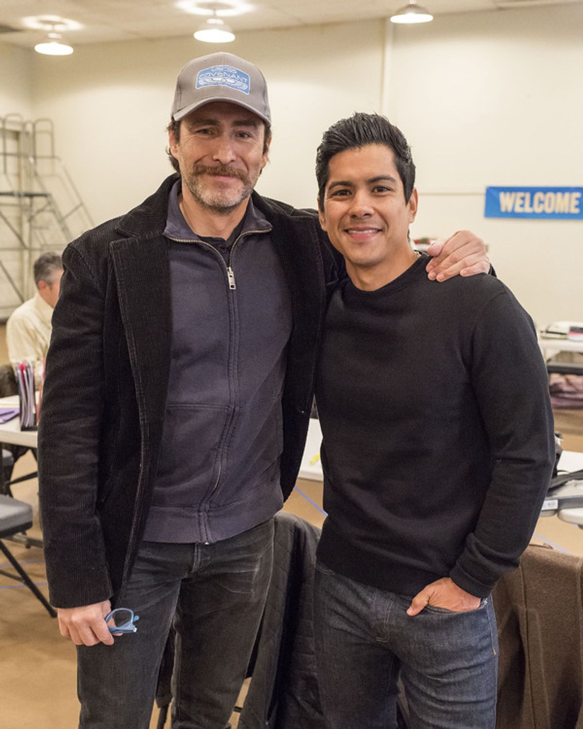Demian Bichir and Jeremy Ray Valdez at 