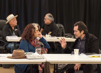 Rose Portillo and Demian Bichir, Philip Esparza and Luis Valdez Photo