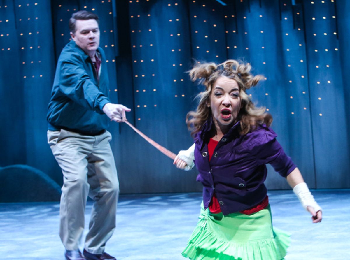 John Scherer as Greg and Jennifer Cody as Sylvia at 