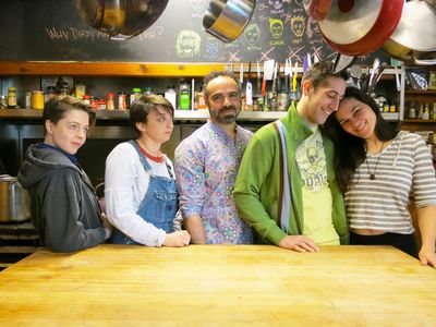 Sam Moltmaker, Siena Hassett, Samer Ajluni, Artun Kircali, and Emily Harpe Photo