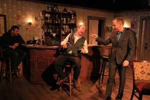 (left to right) Jeff Christian, Brad Armacost and Dan Waller in Irish Theatre of Chic Photo