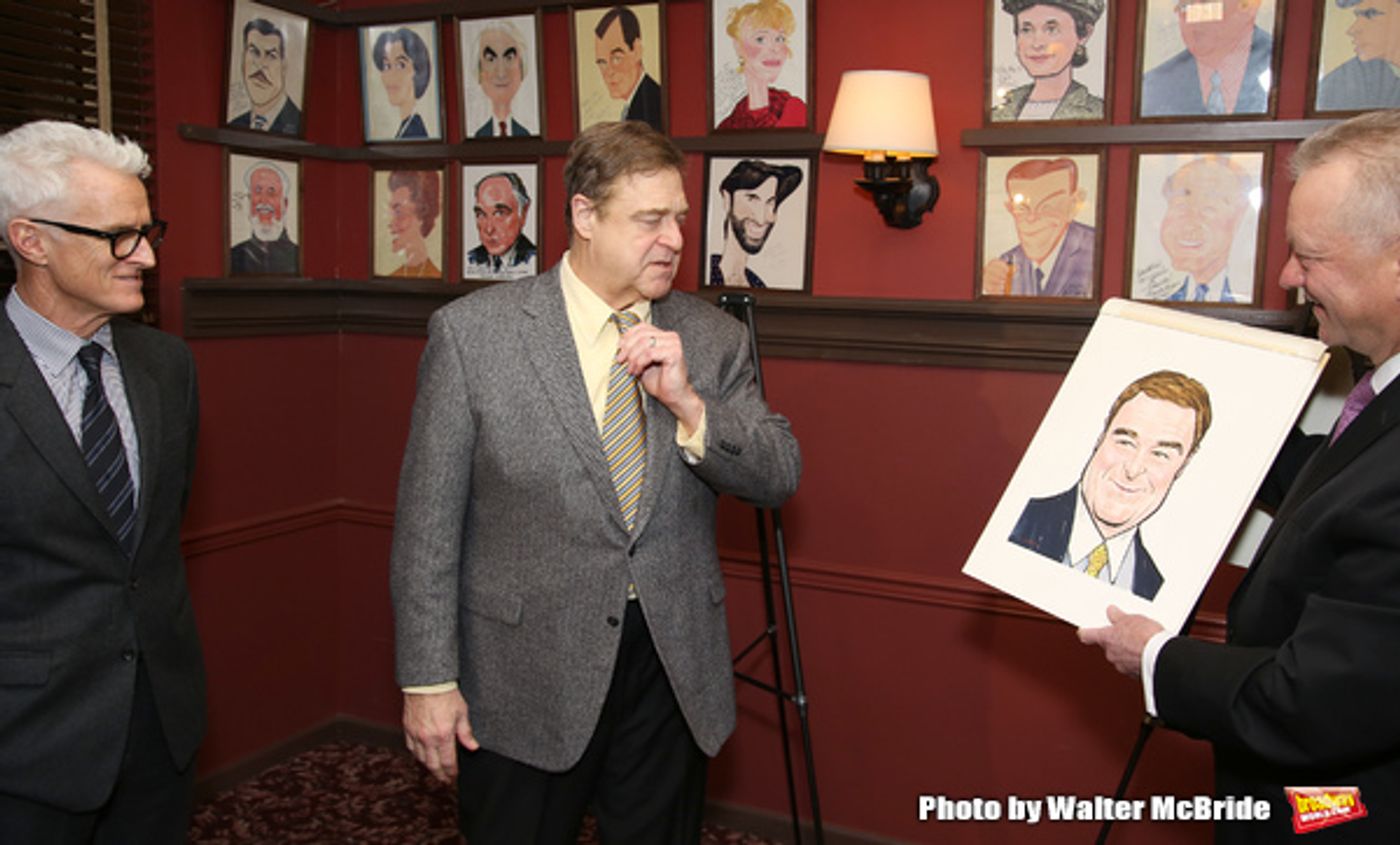 Photo Coverage: THE FRONT PAGE's John Goodman and John Slattery Get Immortalized at Sardi's! Photo Coverage: THE FRONT PAGE's John Goodman and John Slattery Get Immortalized at Sardi's! Image