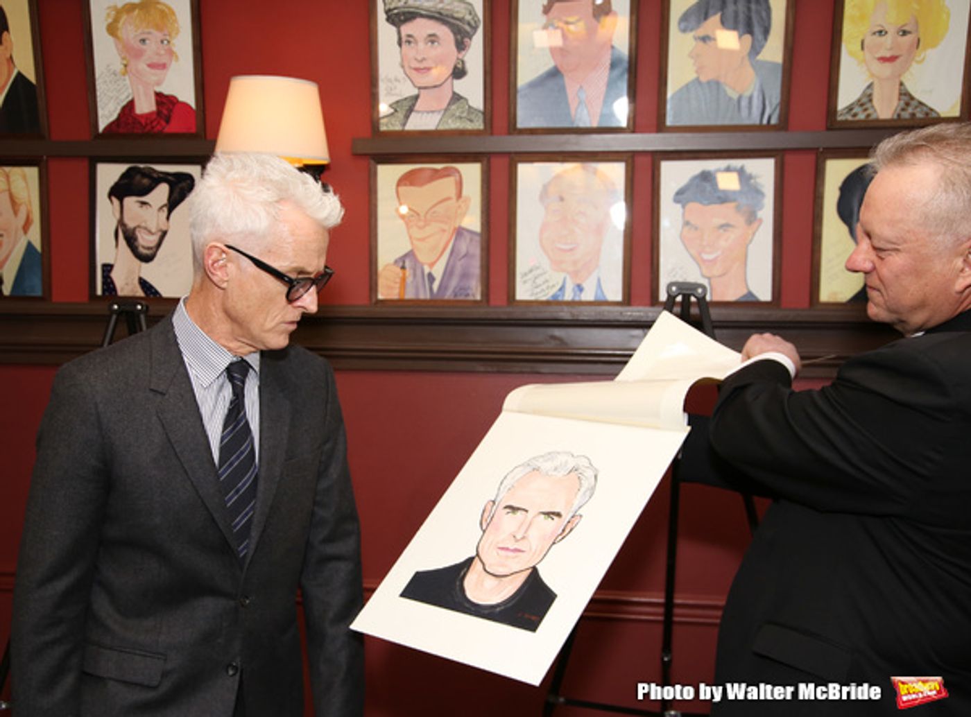 Photo Coverage: THE FRONT PAGE's John Goodman and John Slattery Get Immortalized at Sardi's! Photo Coverage: THE FRONT PAGE's John Goodman and John Slattery Get Immortalized at Sardi's! Image