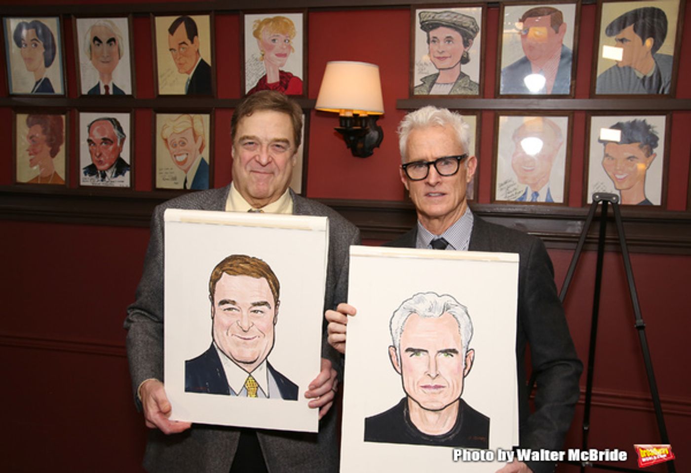 Photo Coverage: THE FRONT PAGE's John Goodman and John Slattery Get Immortalized at Sardi's! Photo Coverage: THE FRONT PAGE's John Goodman and John Slattery Get Immortalized at Sardi's! Image