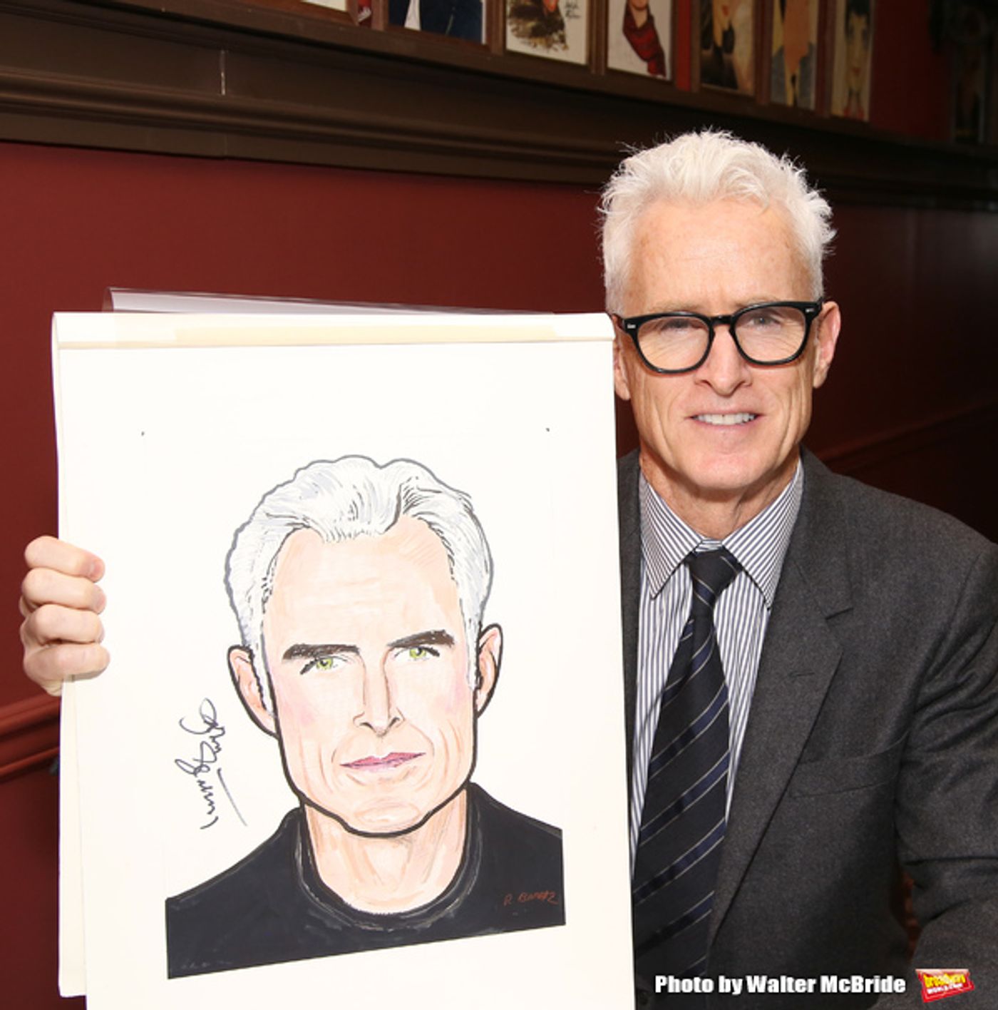 Photo Coverage: THE FRONT PAGE's John Goodman and John Slattery Get Immortalized at Sardi's! Photo Coverage: THE FRONT PAGE's John Goodman and John Slattery Get Immortalized at Sardi's! Image