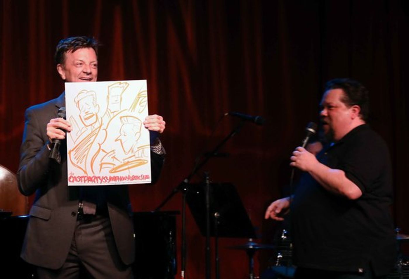Photo Coverage: Justin 'Squigs' Robertson Draws at Jim Caruso's Cast Party  Image