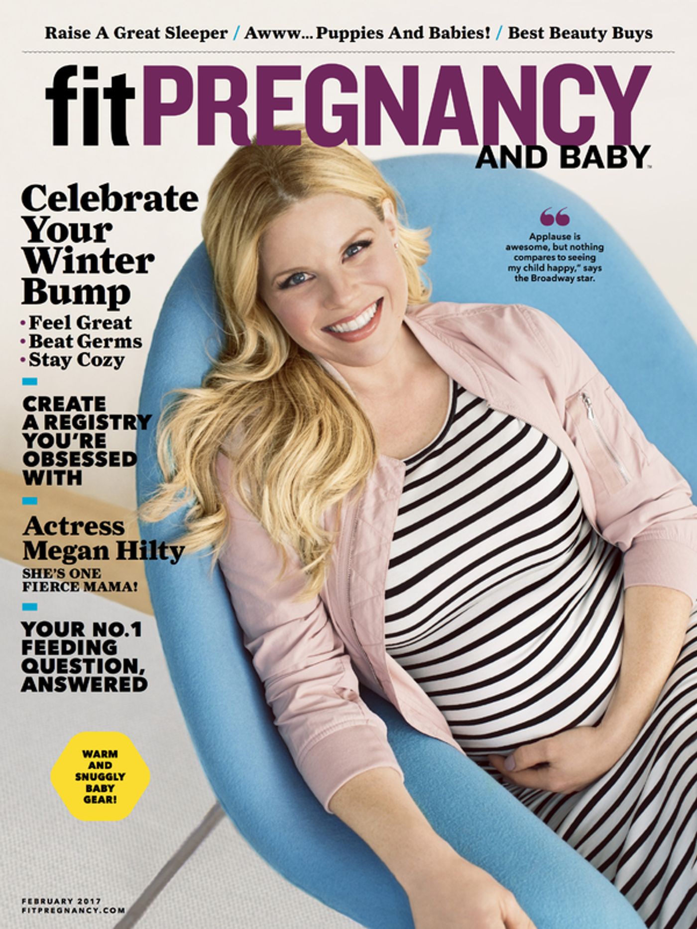 Photo Flash: Glowing Megan Hilty Covers February Issue of FIT PREGNANCY AND BABY  Image