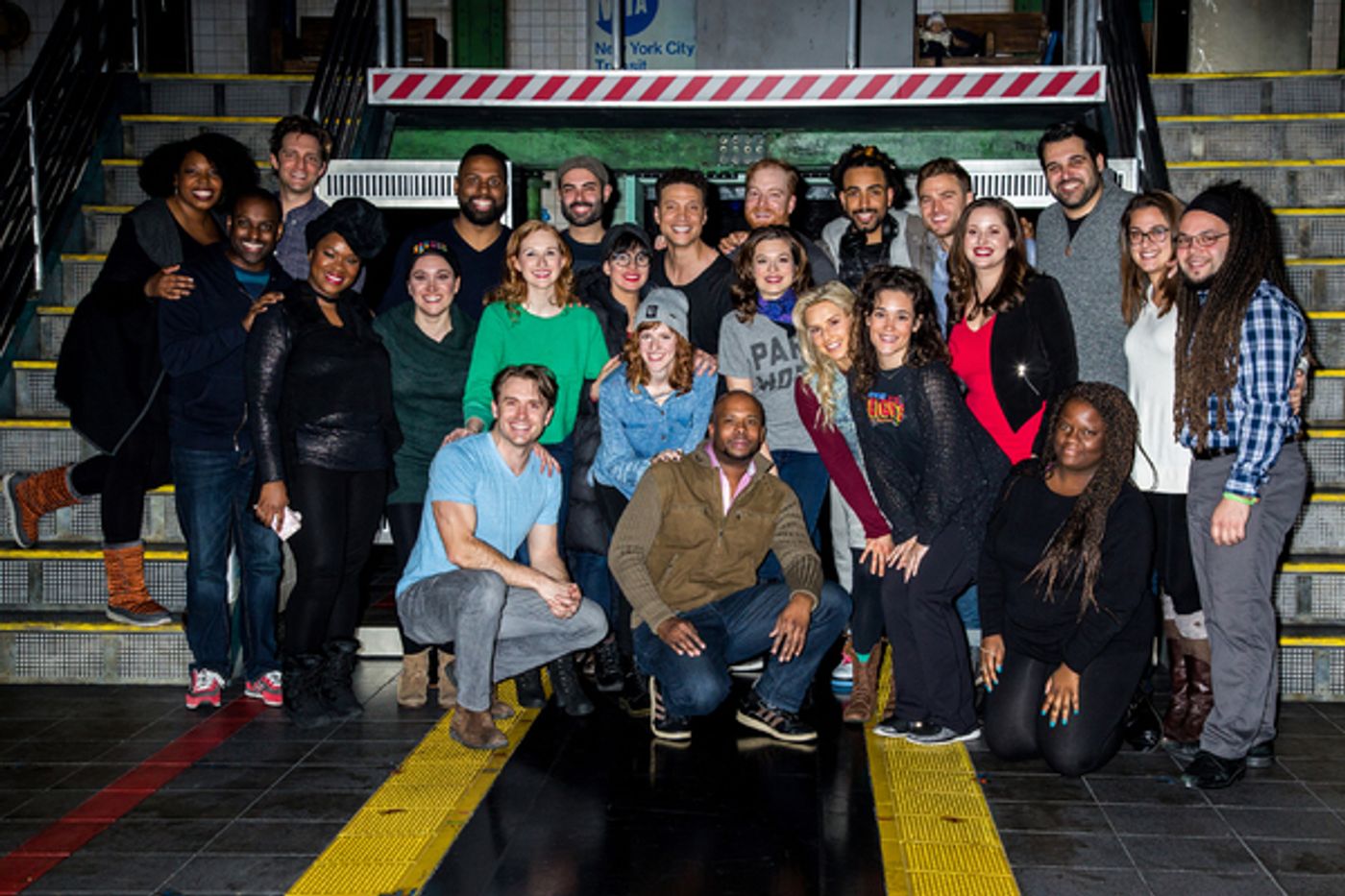 Photo Coverage: A Cappella Group Vocalosity Visits IN TRANSIT on Broadway!  Image