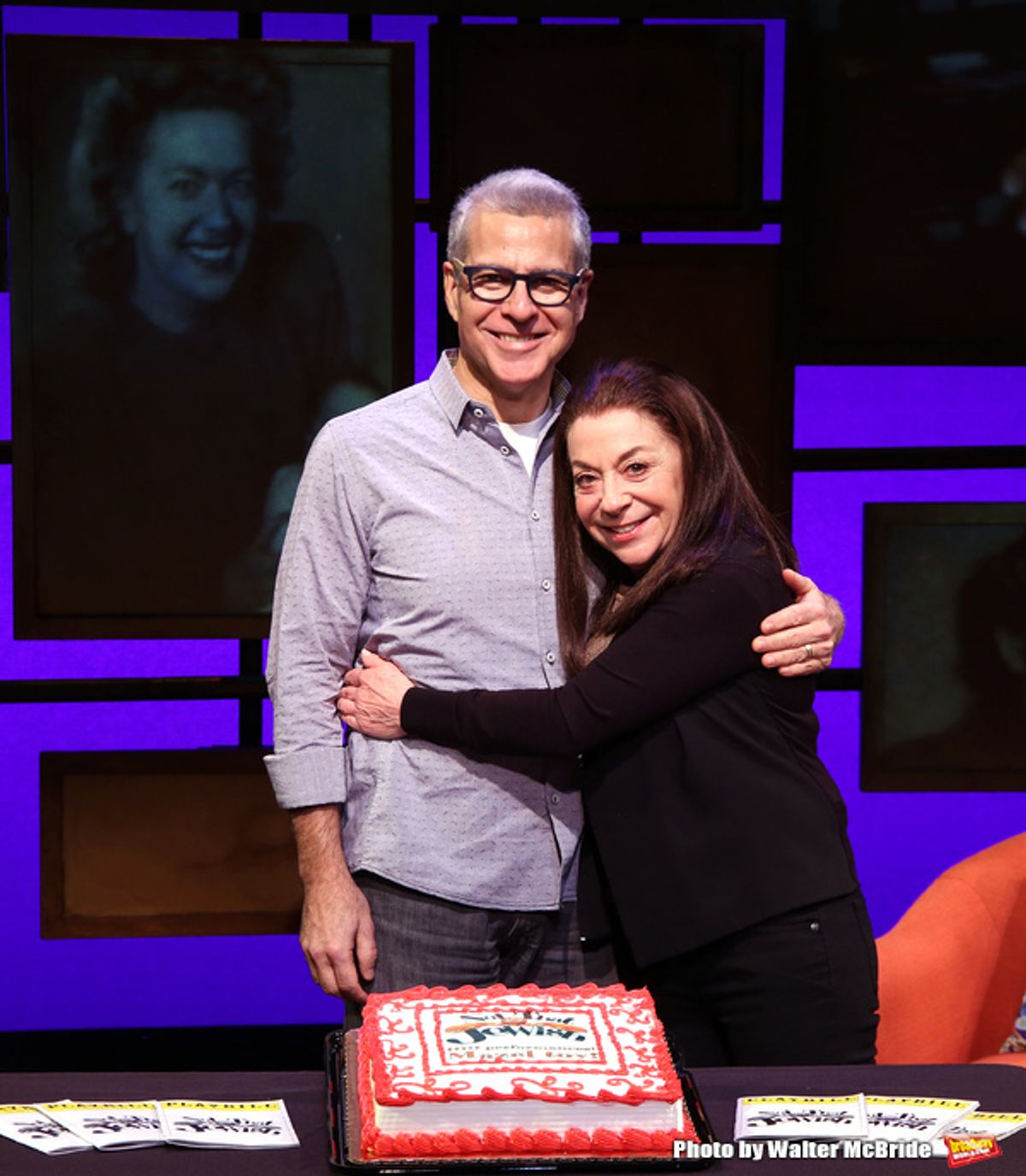 Director Mark Waldrop and Monica Piper at 