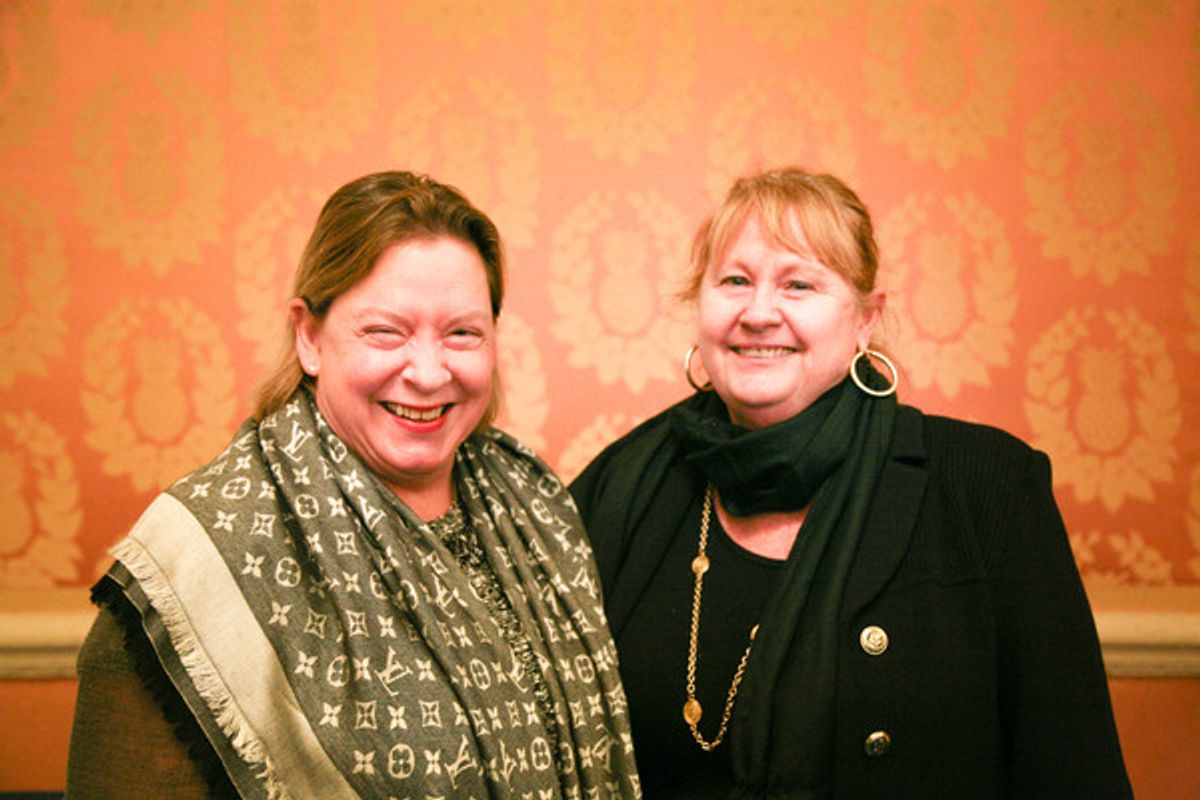 Sheryl Wood, Lesley Hogan at 