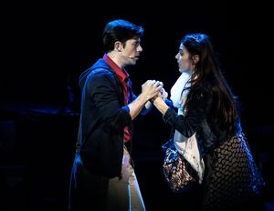 Bryan Banville (Man #2) and Charlene Koepf (Woman #1) in Songs For A New World. Photo