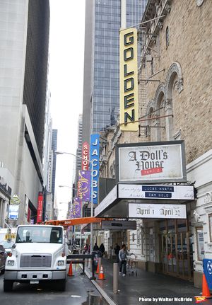 Theatre Marquee installation for 'A Dolls House Part 2'  starring Laurie Metcalf, Jay Photo