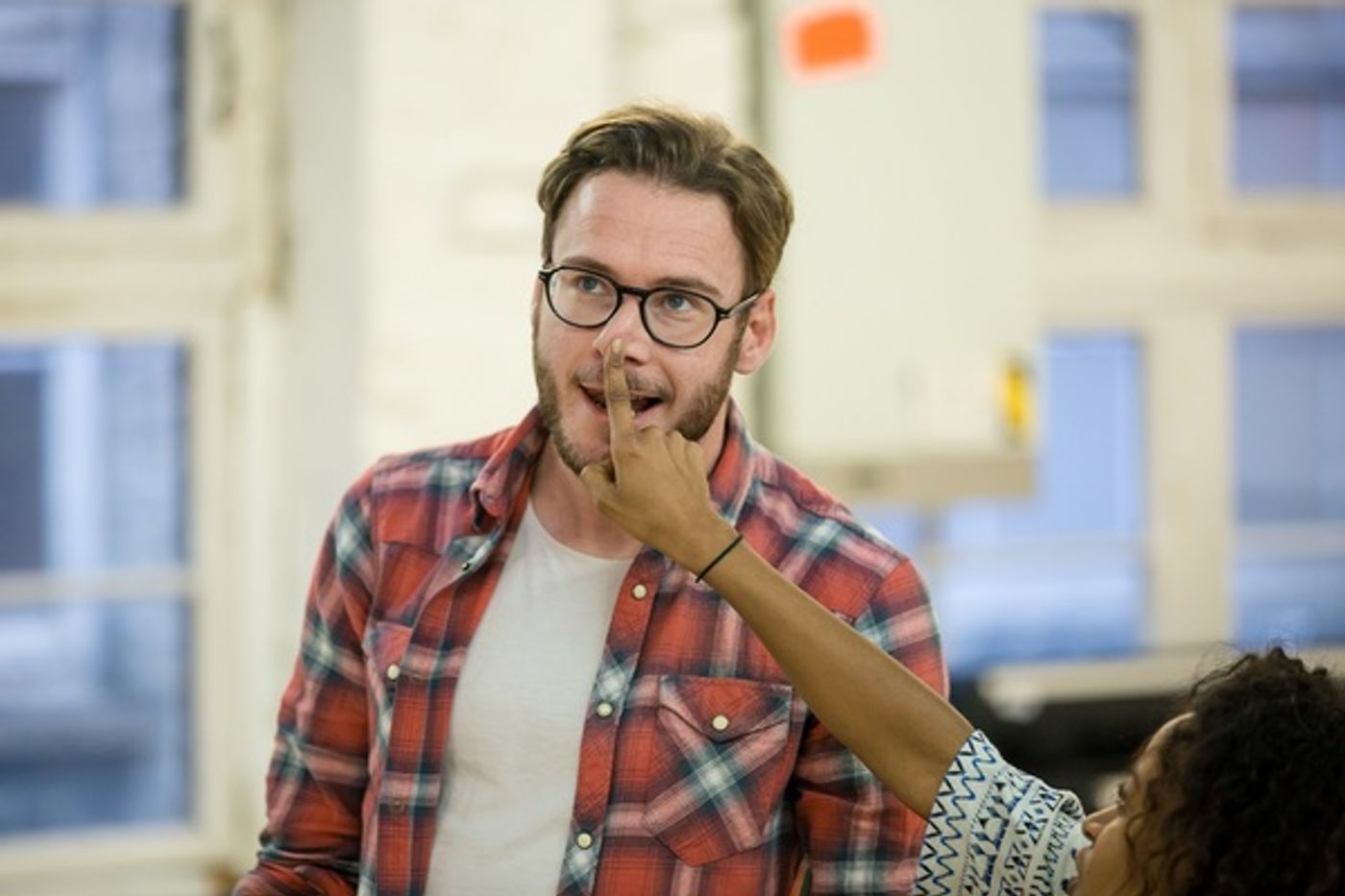 Photo Flash: Go Inside Rehearsals for DIRTY GREAT LOVE STORY at Arts Theatre  Image