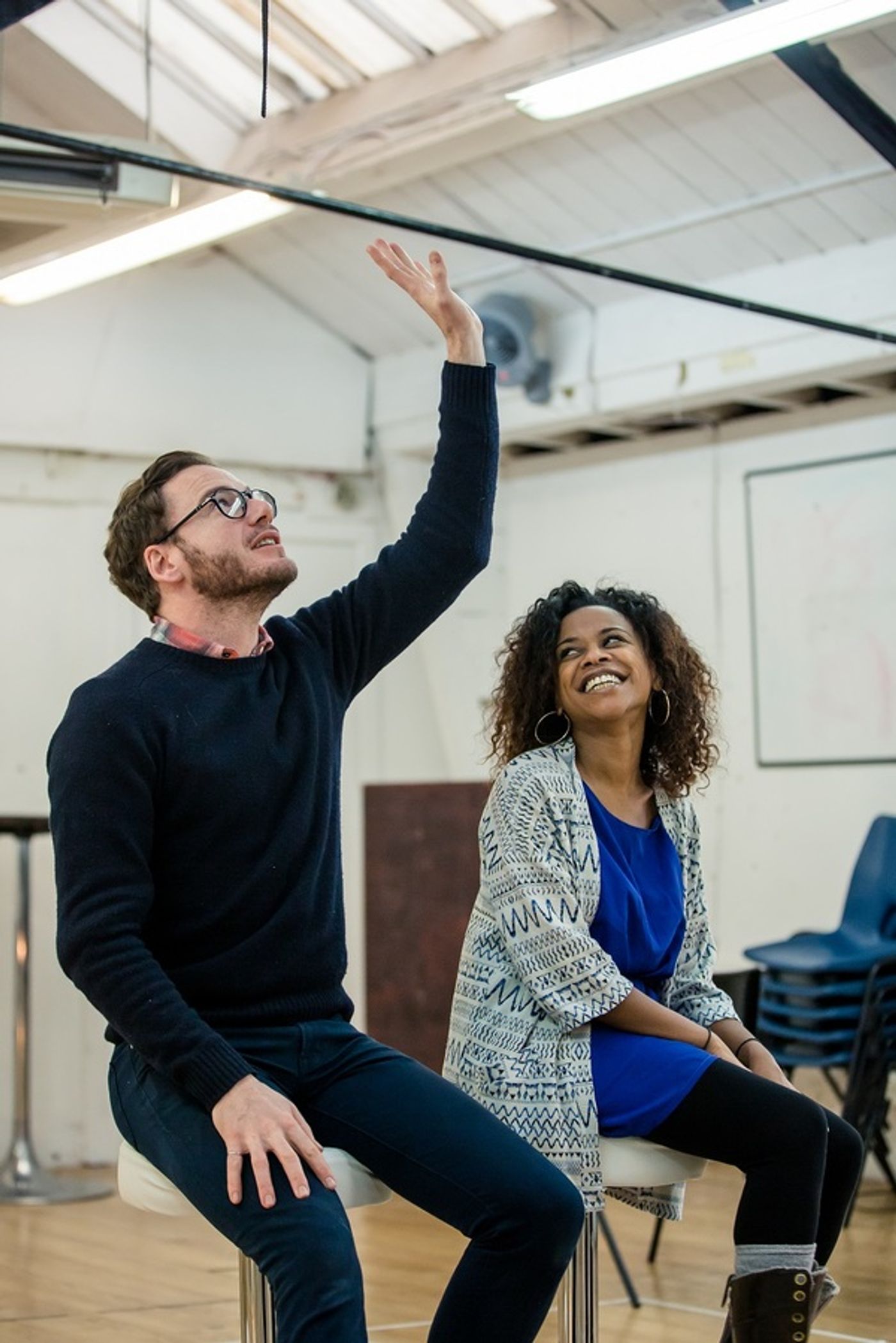 Photo Flash: Go Inside Rehearsals for DIRTY GREAT LOVE STORY at Arts Theatre  Image