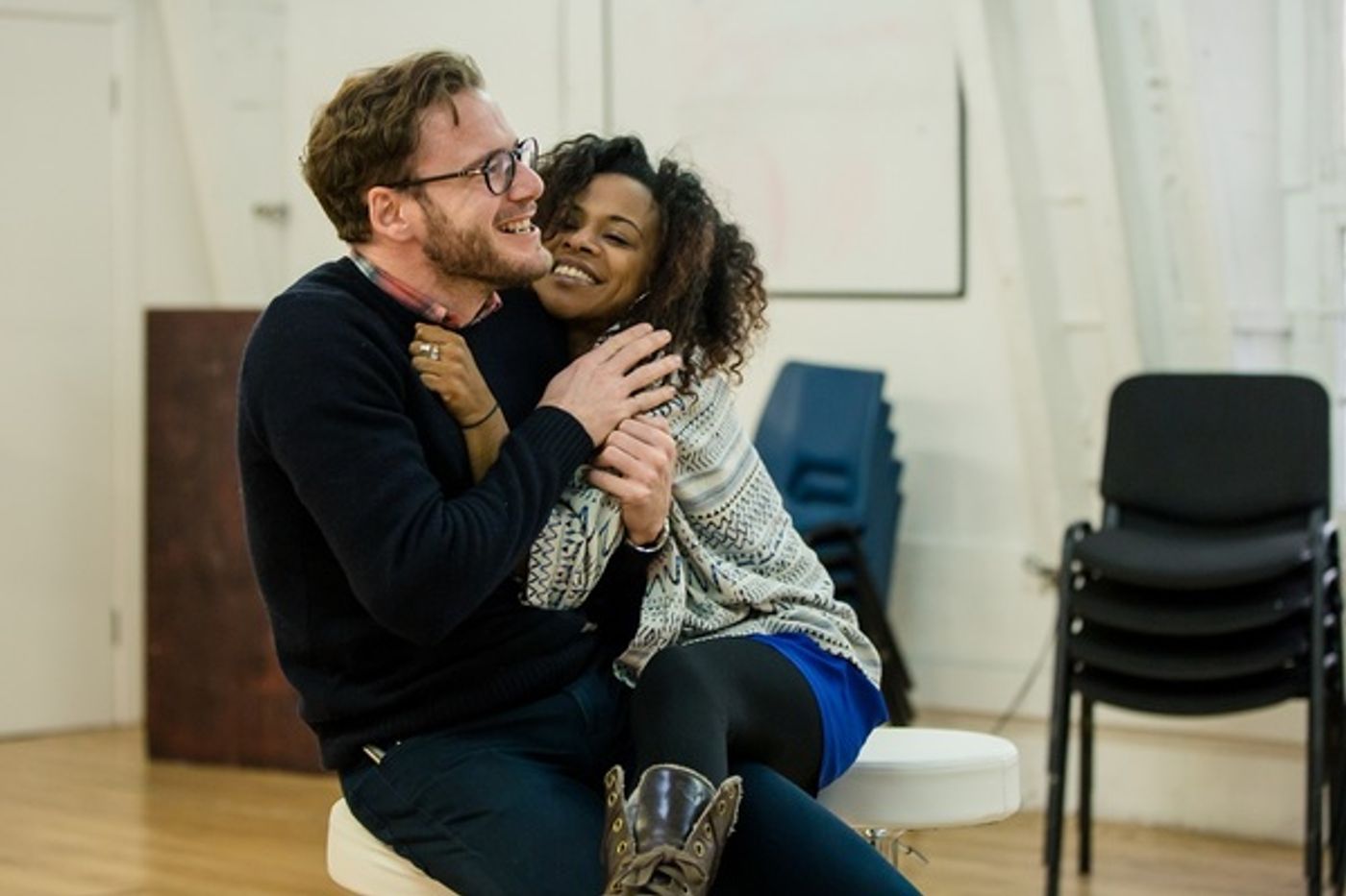 Photo Flash: Go Inside Rehearsals for DIRTY GREAT LOVE STORY at Arts Theatre  Image