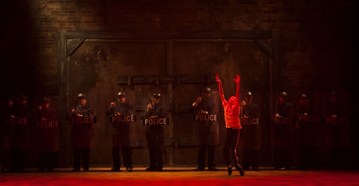 Billy Elliot (Marcel Cavalier) in 'Angry Dance' at 