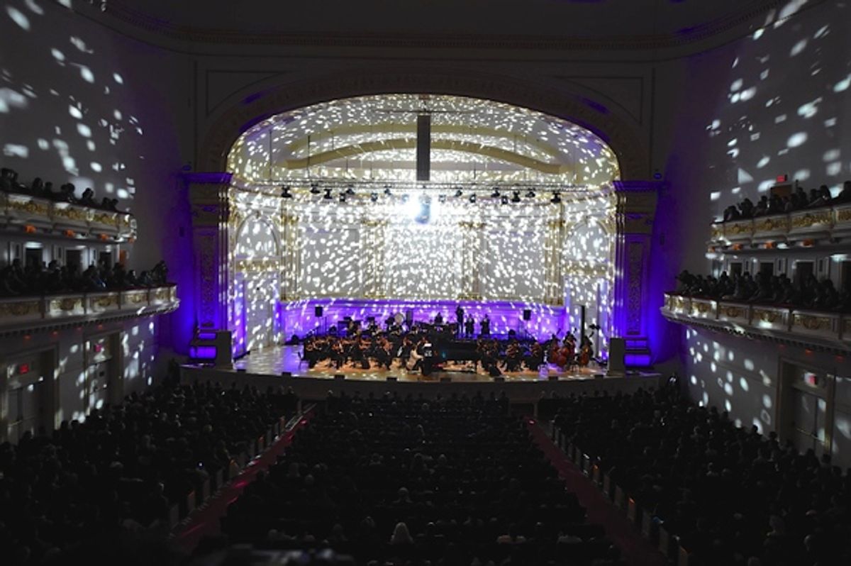 Yoshiki With Tokyo Philharmonic Orchestra at Carnegie Hall at 