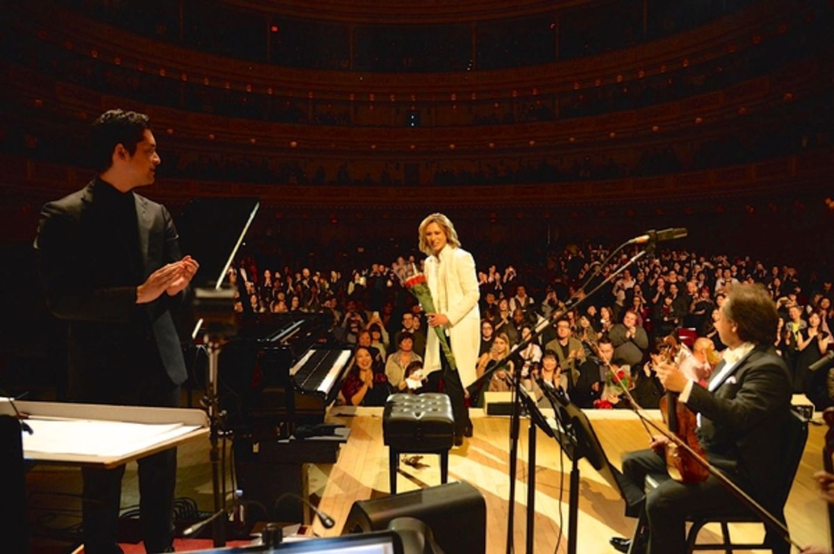 Yoshiki With Tokyo Philharmonic Orchestra at Carnegie Hall at 