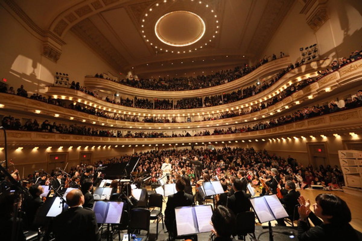 Yoshiki With Tokyo Philharmonic Orchestra at Carnegie Hall at 