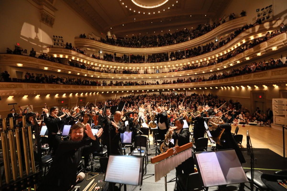 Yoshiki With Tokyo Philharmonic Orchestra at Carnegie Hall at 