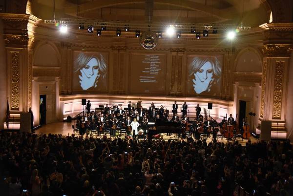 Yoshiki With Tokyo Philharmonic Orchestra at Carnegie Hall at 