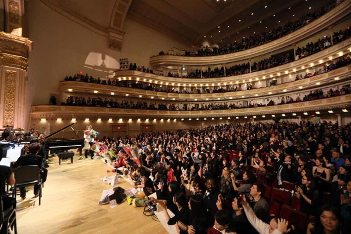 Yoshiki With Tokyo Philharmonic Orchestra at Carnegie Hall at 