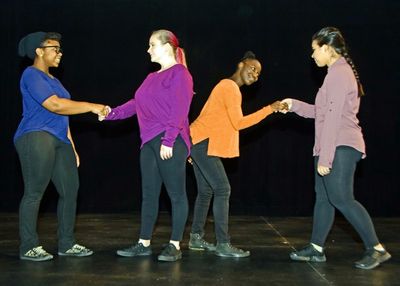 Students from Trumbullâ€™s Regional Center for the Arts present a spoken-word pi Photo