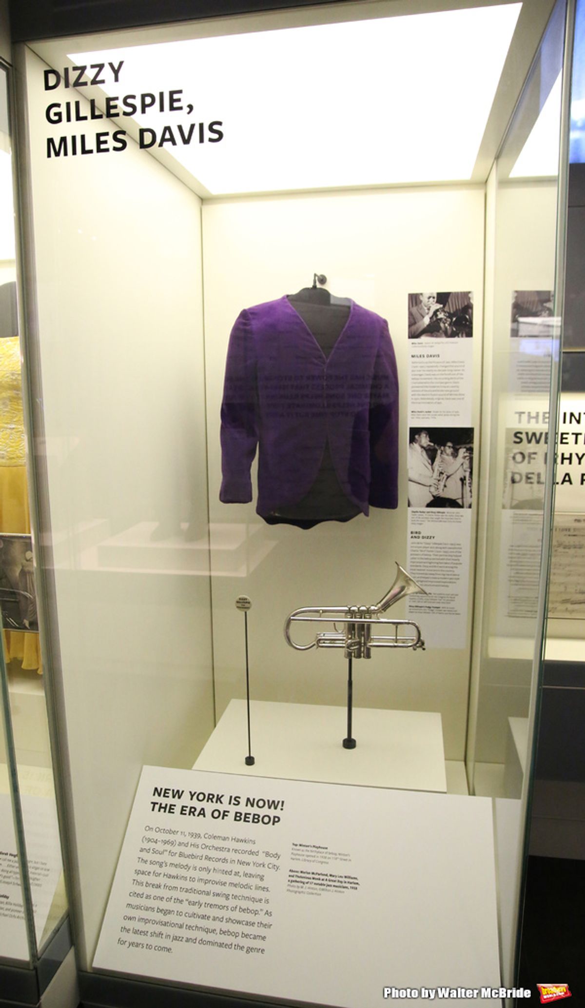 Dizzy Gillespie and Miles Davis Exhibit  at 