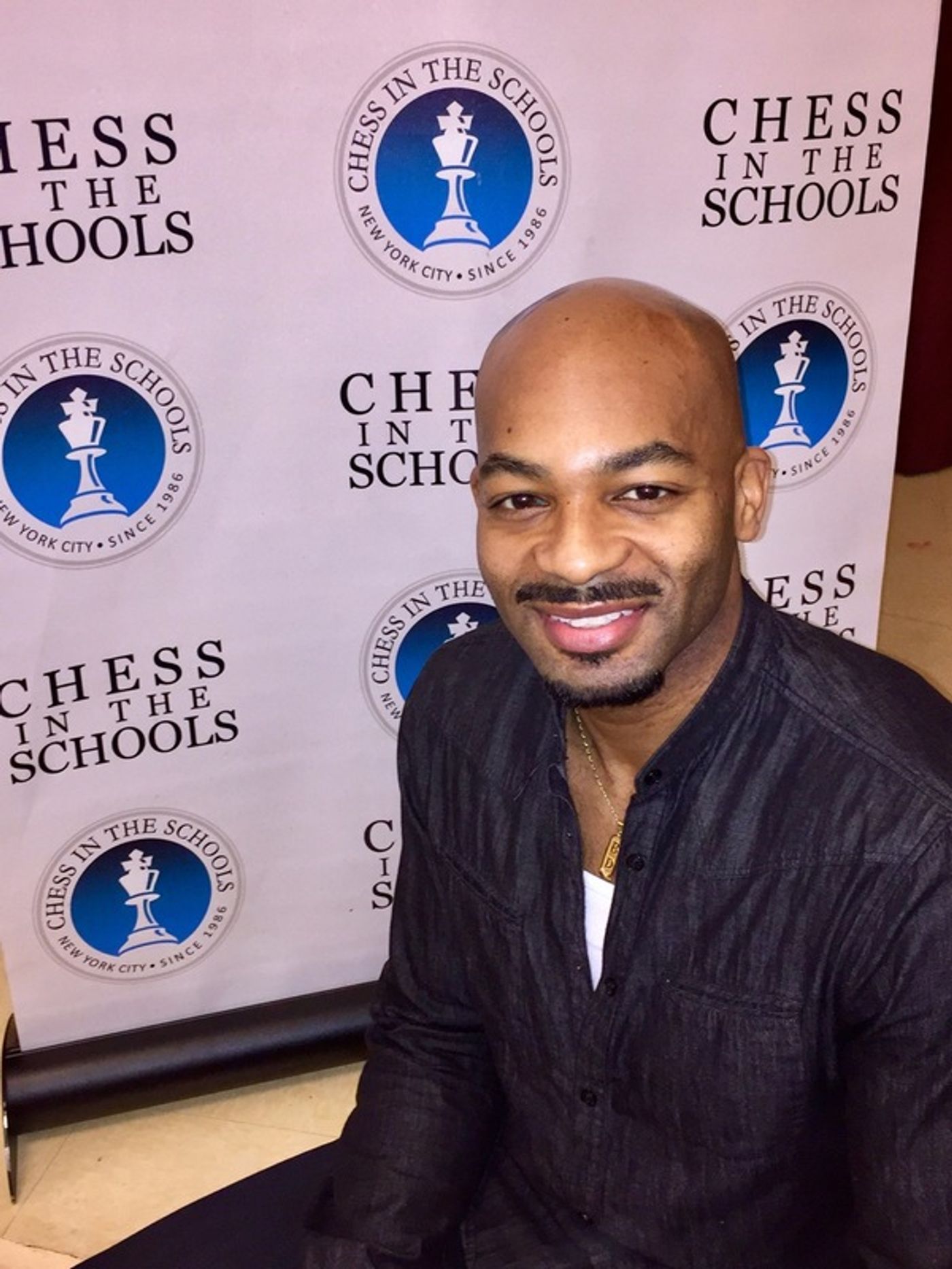 Photo Flash: HAMILTON's Brandon Victor Dixon Visits Chess in the Schools MLK Day Chess Tournament  Image