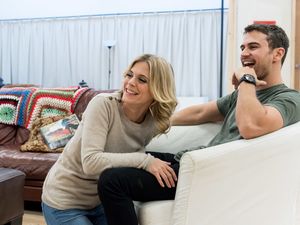 Emilia Fox and Theo James Photo