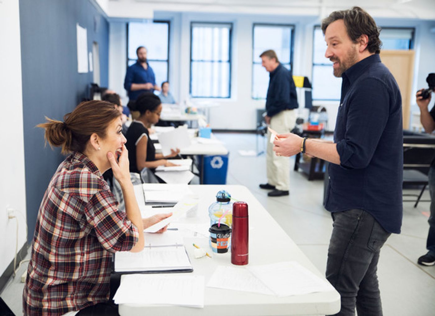 Photo Flash: In Rehearsal with Kate Walsh, Jeremy Shamos and More for IF I FORGET  Image