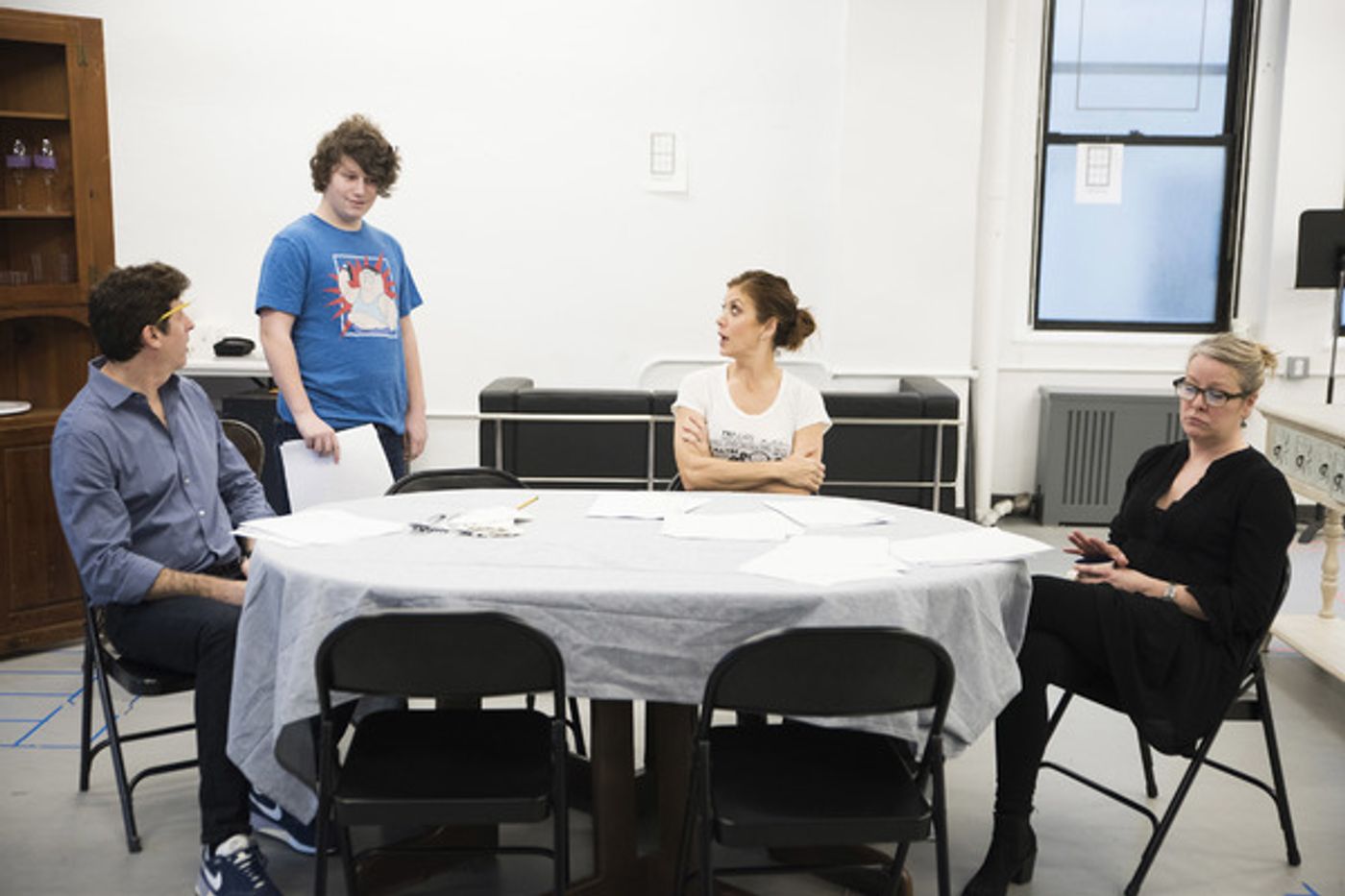 Photo Flash: In Rehearsal with Kate Walsh, Jeremy Shamos and More for IF I FORGET  Image