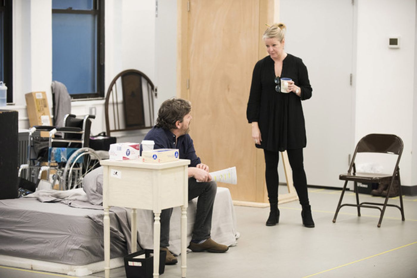 Photo Flash: In Rehearsal with Kate Walsh, Jeremy Shamos and More for IF I FORGET  Image