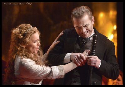Maria Jose Moreno as Lucia and Alexei Dolgov as Edgardo Photo