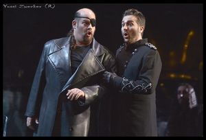 Guy Mannheim as Normano and Mario Cassi as Enrico Photo
