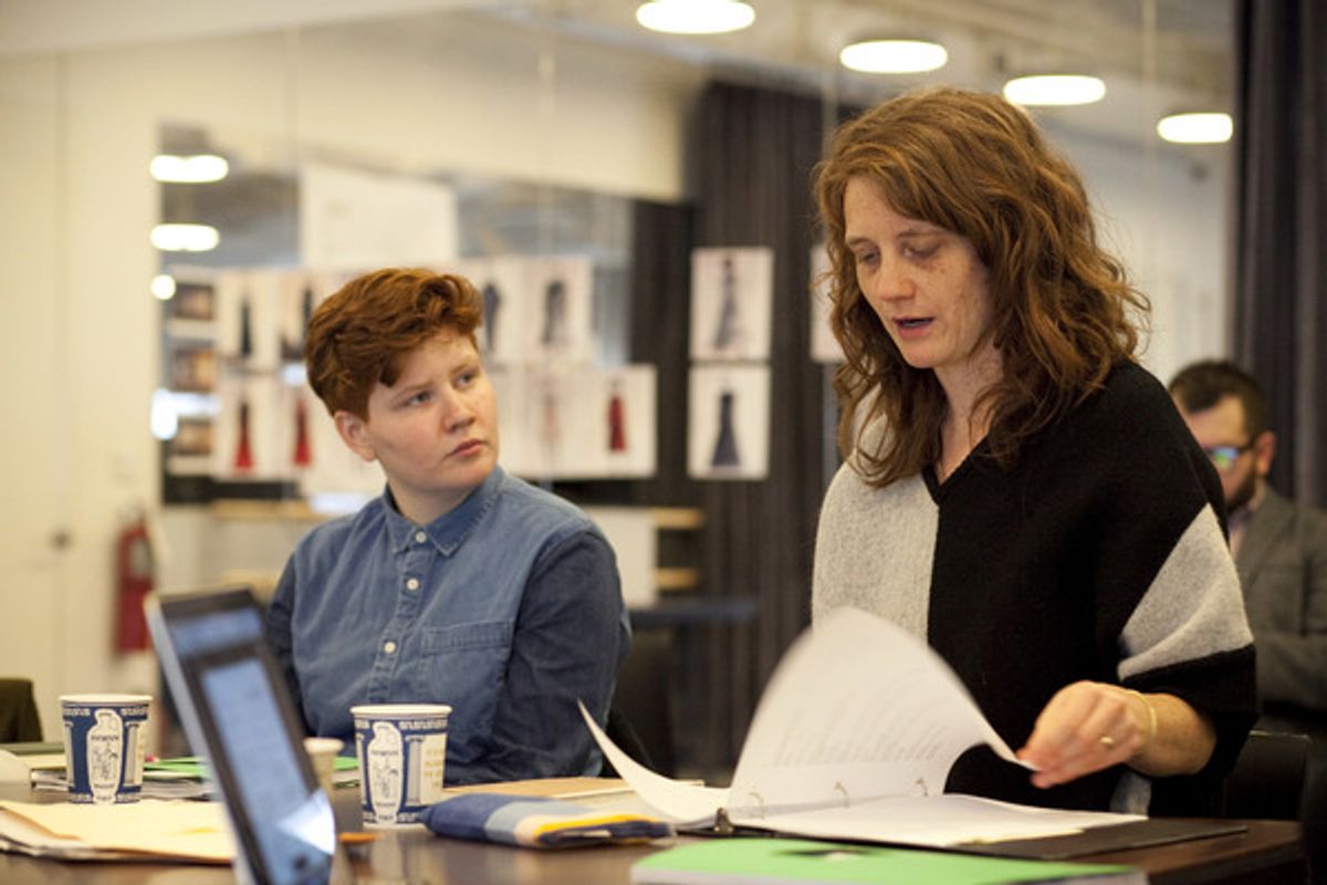 Playwright Bryna Turner and director Lee Sunday Evans  at 