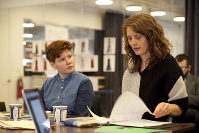 Playwright Bryna Turner and director Lee Sunday Evans  Photo