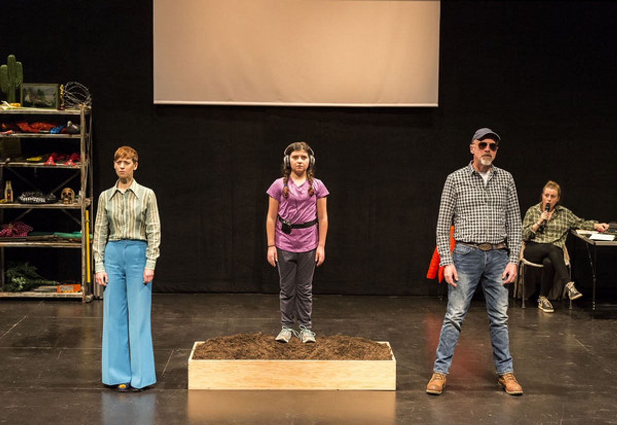 Cath Whitefield, Ayla Moses, Tim Crouch and Jasmine Woodcock-Stewart at 