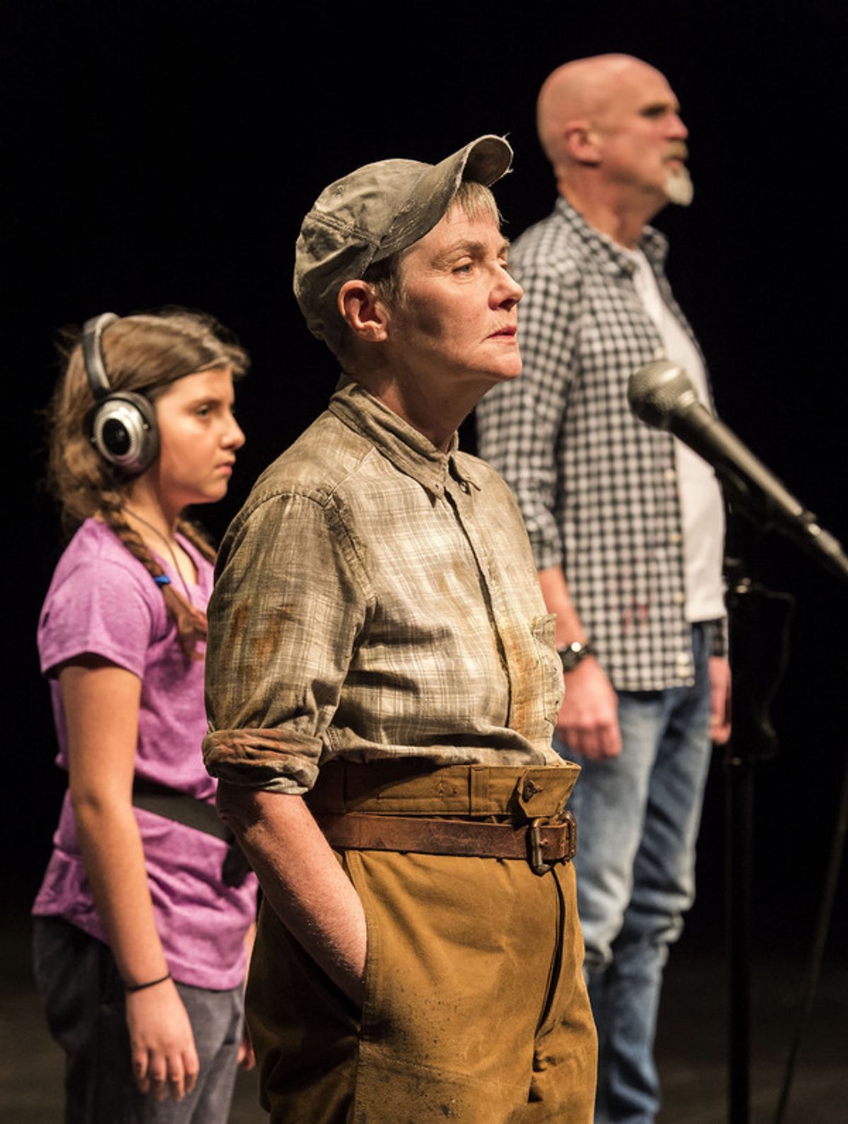 Ayla Moses, Gina Moxley and Tim Crouch at 