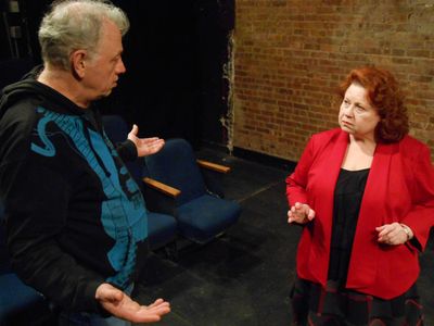 Ken Coughlin and Amy Losi in a crisis of morals in THE KILLING OF THE SNOW FOX  Photo