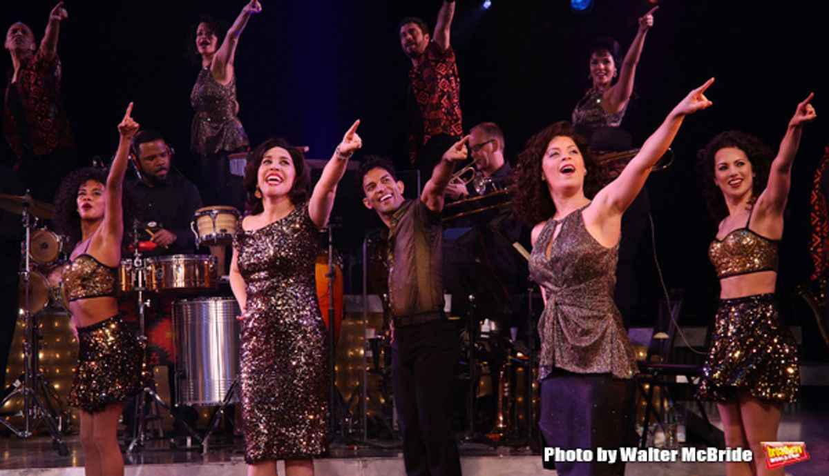 AndrÃ©a Burns and Carlos E. Gonzalez with cast at 