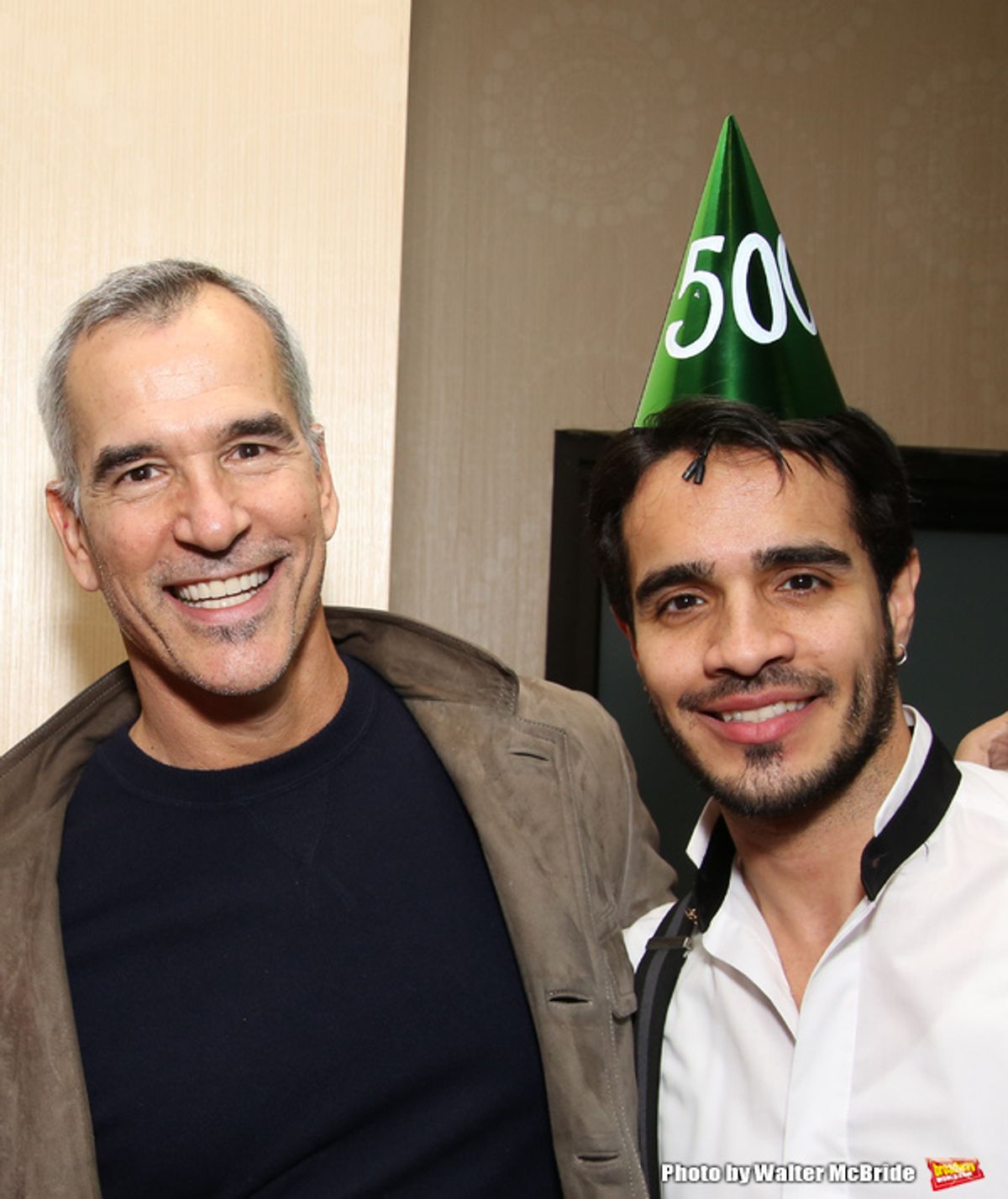 Director Jerry Mitchell and Ektor Rivera  at 