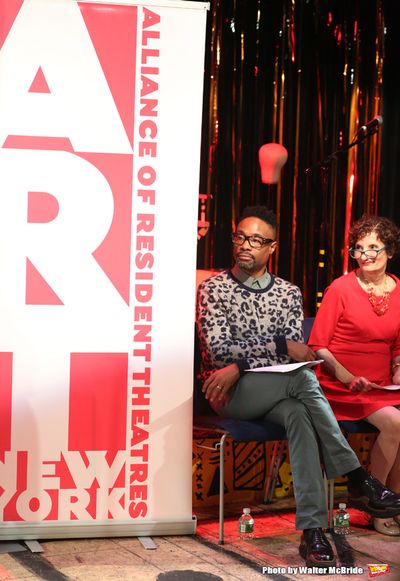 Billy Porter and Executive director Virginia P. Louloudes  Photo