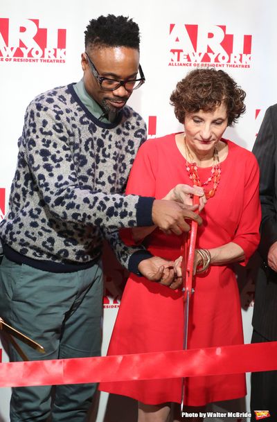 Billy Porter, executive director Virginia P. Louloudes  Photo