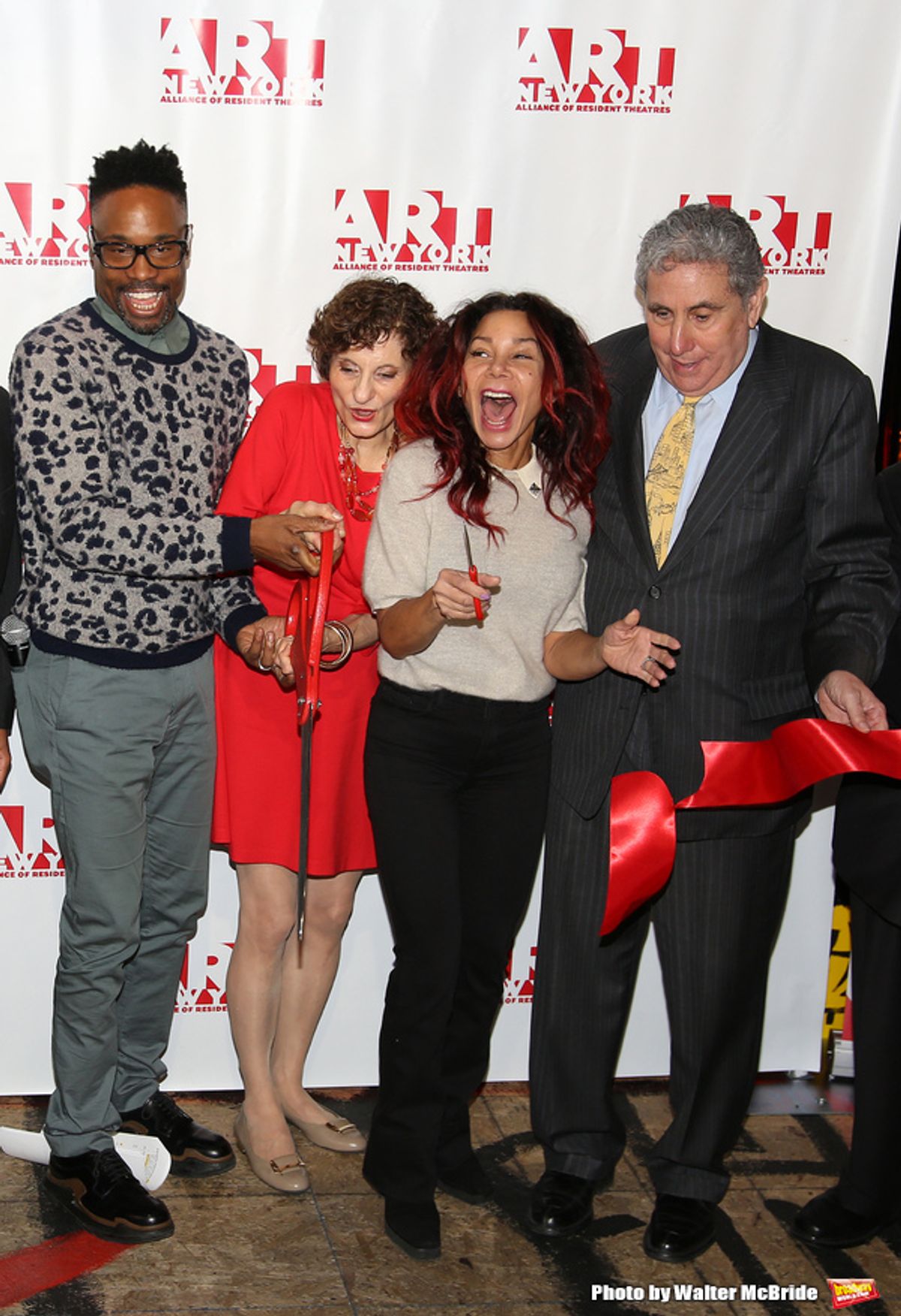 Billy Porter, executive director Virginia P. Louloudes, Daphne Rubin-Vega, Jeff Gural   at 