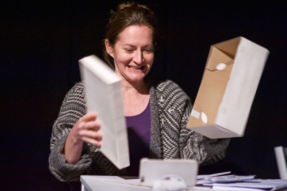 Victoria Porter in Gazing At A Distant Star by Sian Rowland, Greenwich Theatre - photo by Warren King Photography at World Premiere of GAZING AT A DISTANT STAR Launches New Greenwich Theatre Studio