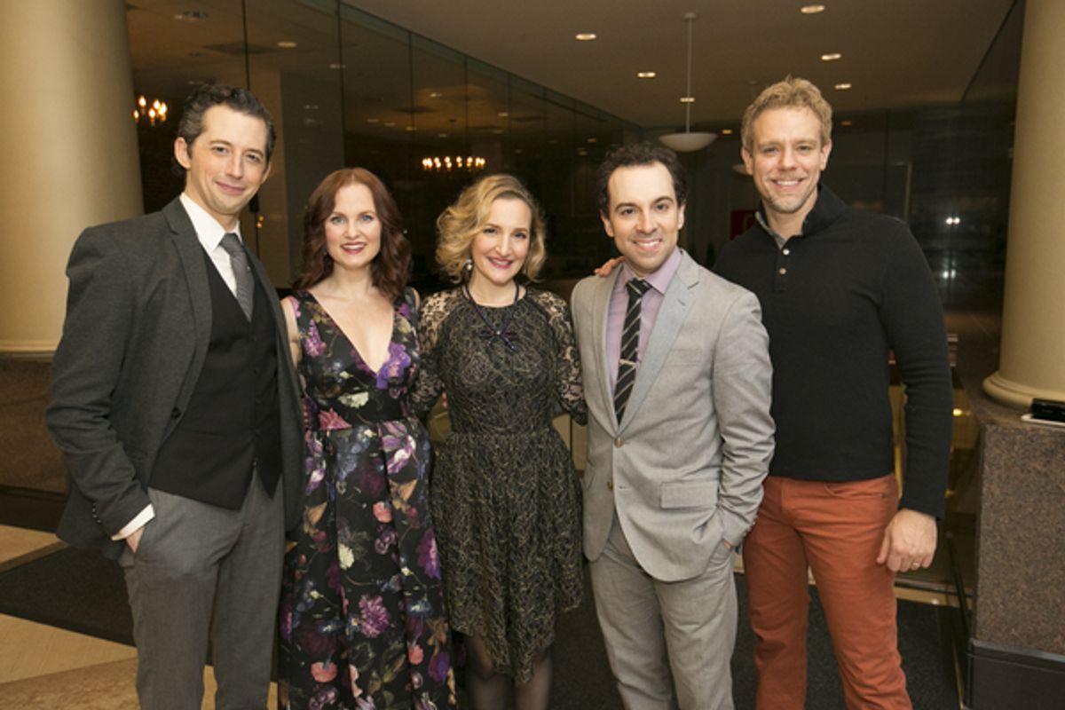 Josh Grisetti, Autumn Hurlbert, Maggie Lakis, Rob McClure, Adam Pascal at 