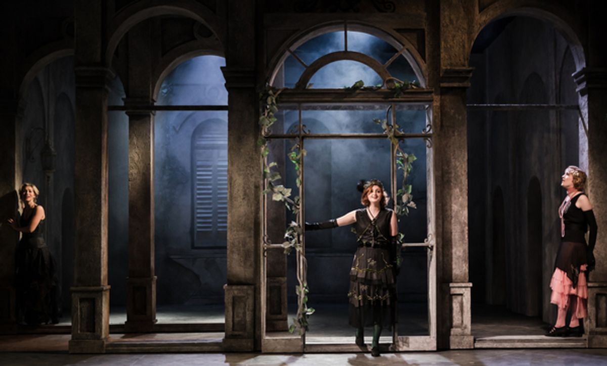 Zoe Doano (Grazia Lamberti), Scarlett Courtney (Daisy Fenton) and Helen Turner (Alice Lamberti) at 